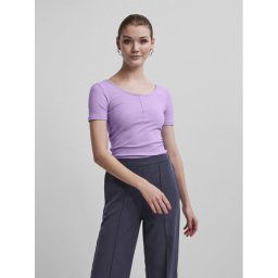 Pieces Blúz 17101439 Lila Slim Fit
