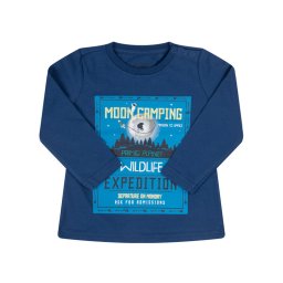Primigi Blúz Galaxy Camp 44211006 Sötétkék Regular Fit