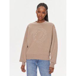 Calvin Klein Pulóver Tonal K20K205712 Bézs Relaxed Fit