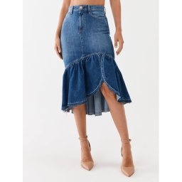 Guess Farmer szoknya W3YD0E D4H77 Kék Slim Fit