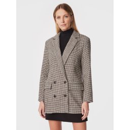 Moss Copenhagen Gyapjú kabát Florencia 17126 Bézs Regular Fit