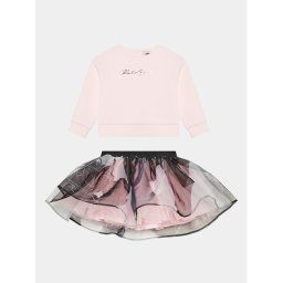 Karl Lagerfeld Kids Blúz és szoknya szett Z98144 M Rózsaszín Regular Fit
