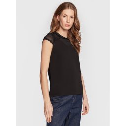 NAF NAF Blúz O-Emilio DNT6Z Fekete Regular Fit