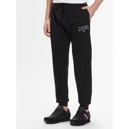 Tommy Hilfiger Melegítő alsó UM0UM02880 Fekete Regular Fit