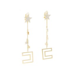 Elisabetta Franchi Klipsz fülbevalók OR-26B-27E2-V250 Arany