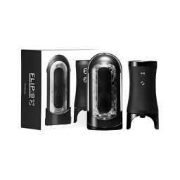 TENGA Flip 0 Electronic - automata maszturbátor (fekete)