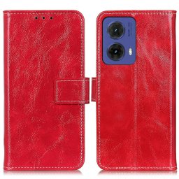 RETRO Pénztárcahuzat Motorola Moto G85 5G piros