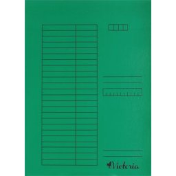 VICTORIA OFFICE Pólyás dosszié, karton, A4, VICTORIA OFFICE, zöld
