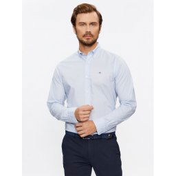 Gant Ing Slim Poplin 3000102 Kék Regular Fit