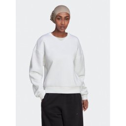 adidas Pulóver ALL SZN Fleece Sweatshirt HJ7997 Fehér Loose Fit