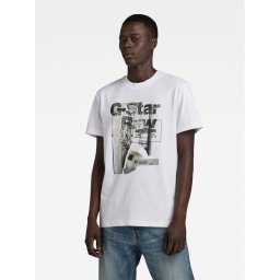 G-Star Raw Póló HQ D23899-C336-110 Fehér Regular Fit