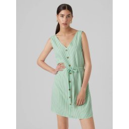 Vero Moda Nyári ruha Bumpy 10286519 Zöld Regular Fit