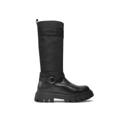 TWINSET Csizma Stivale 242GCJ S Fekete