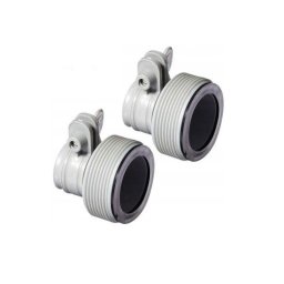 INTEX hollanderes átalakító, 32mm medence csatlakozáshoz, szorítóanyával, 2 db / csomag - medence tartozék