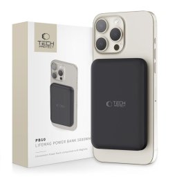 TECH-PROTECT PB10 15W Külső + vezeték nélküli töltő 5000 mAh fekete