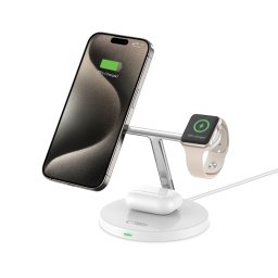 TECH-PROTECT QI15W-A35 3 az 1-ben vezeték nélküli töltő, MagSafe fehér