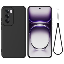 RUBBER Védőburkolat Oppo Reno12-hez Pro 5G fekete