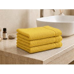 Classic sárga kis törölköző 30x50 cm 100% pamut