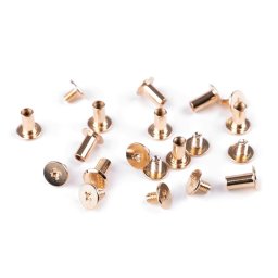 Csavaros pisztolygomb, Ø10mm, 5db, 840269, arany
