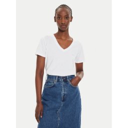 Pepe Jeans Póló Fiore PL505948 Fehér Regular Fit