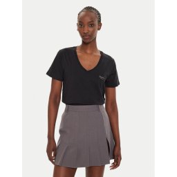 Pepe Jeans Póló Fiore PL505948 Fekete Regular Fit
