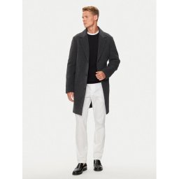 Tommy Hilfiger Gyapjú kabát MW0MW36611 Szürke Regular Fit