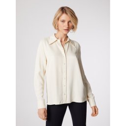 Simple Ing KOD502-02 Fehér Relaxed Fit