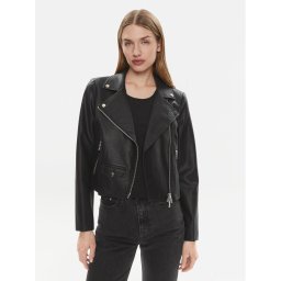 Marc Aurel Műbőr dzseki 3810 2021 93263 Fekete Slim Fit