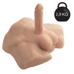 Silexd Apollo férfi testrészlet dildóval (világos bőrszín).
