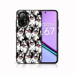 PROTEMIO MY ART Védőburkolat a Realme-hoz C67 DOG (179)