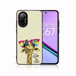 PROTEMIO MY ART Védőburkolat a Realme-hoz C67 GIRAFFE (180)