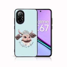 PROTEMIO MY ART Védőburkolat a Realme-hoz C67 HAPPY COW (181)