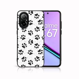 PROTEMIO MY ART Védőburkolat a Realme-hoz C67 PAWS (185)