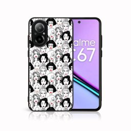 PROTEMIO MY ART Védőburkolat a Realme-hoz C67 LIPSTICK (174)