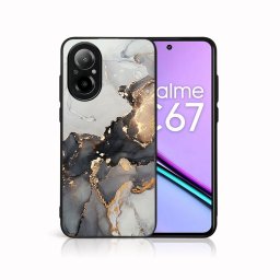 PROTEMIO MY ART Védőburkolat a Realme-hoz C67 GREY MARBLE (140)