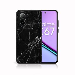 PROTEMIO MY ART Védőburkolat a Realme-hoz C67 BLACK MARBLE (142)
