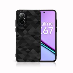 PROTEMIO MY ART Védőburkolat a Realme-hoz C67 BLACK TRIANGLES (232)