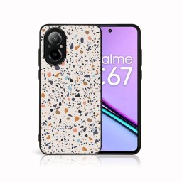 PROTEMIO MY ART Védőburkolat a Realme-hoz C67 BEIGE TERRAZZO (162)