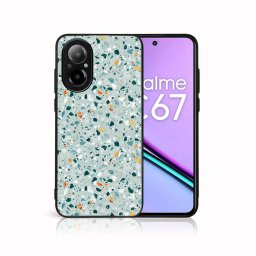 PROTEMIO MY ART Védőburkolat a Realme C67-hez BLUE TERRAZZO (164)