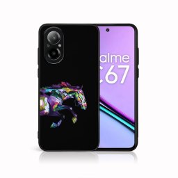 PROTEMIO MY ART Védőburkolat a Realme-hoz C67 HORSE (249)