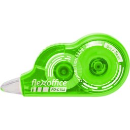 FLEXOFFICE Hibajavító roller, 5 mm x 8 m, FLEXOFFICE "FO-CT02", vegyes színek
