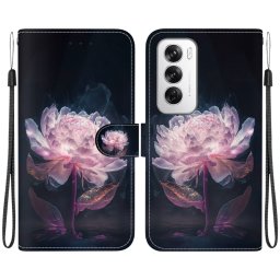 ART Pénztárcahuzat Oppo Reno12 5G-hez PURPLE PEONY