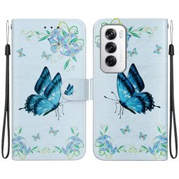 ART Pénztárcahuzat Oppo Reno12-hez 5G BLUE BUTTERFLY
