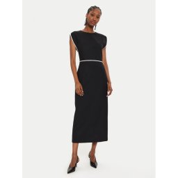 Boss Kötött ruha Detira 50524083 Fekete Slim Fit