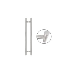 Henger alakú 1000 mm hosszú INOX fogantyú pár 90°-os lábakkal - 32 mm csőátmérővel ZAG-1000H/32