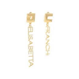 Elisabetta Franchi Klipsz fülbevalók OR-55K-42E2-V210 Arany