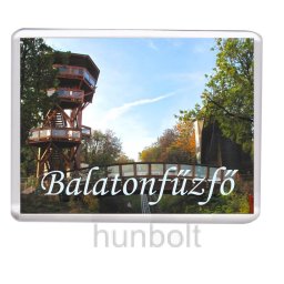 Balatonfűzfő -Kilátó hűtőmágnes (műanyag keretes)
