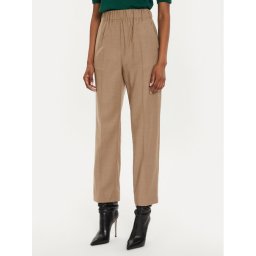 Weekend Max Mara Szövet nadrág Hateley 2425136052 Bézs Regular Fit