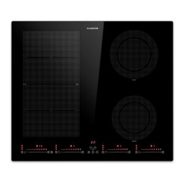Klarstein Masterzone 60 Hibrid, Indukciós főzőlap, beépített, max. 9600 W, 4 Flex zóna, ThermoBoost technológia, Smart Flex (CP14-Mstrzone-60H-BK)