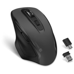 CONNECT IT Dual SmartSwitch vezeték nélküli egér, USB-A C ( 1x AA elem nélkül), szürke